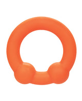 Alpha Liquid Silicone Dual Ball Ring - Orange