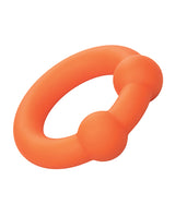 Alpha Liquid Silicone Dual Ball Ring - Orange