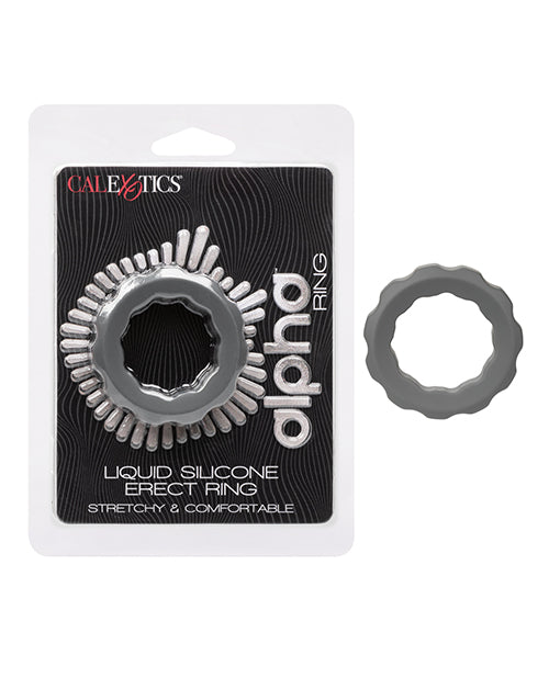 Alpha Liquid Silicone Erect Ring - Grey