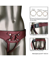 Her Royal Harness The Regal Empress Adjustable Harness - Red