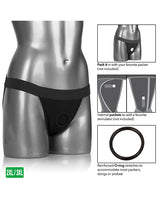 Packer Gear Jock Strap Harness - 2XLarge/3XLarge - Black