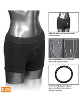 Packer Gear Boxer Brief Harness -XL/2XL - Black