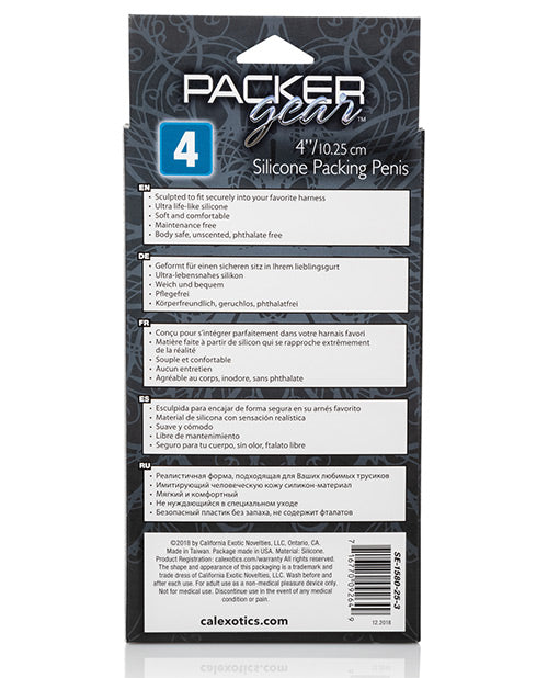 Packer Gear Silicone Packing Penis 4in - Caramel