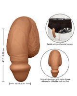 Packer Gear Silicone Packing Penis 4in - Caramel