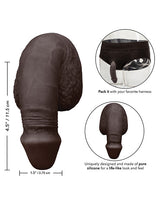 Packer Gear Silicone Packing Penis 5in - Chocolate