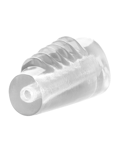 Hot Rod Xtreme Enhancer Penis Sleeve with Tiered Ridges - Clear