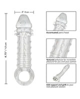 Ultimate Stud Penis Extender with Scrotum Support - Clear