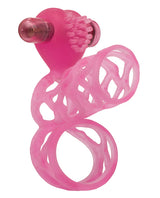 Lovers Cage Penis Enhancer and Cock Ring with Bullet - Pink