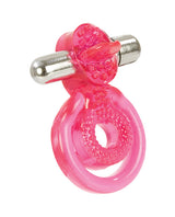 Dual Clit Flicker with Removable Waterproof Stimulator - Pink