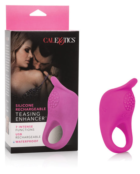 Silicone Rechargeable Teasing Enhancer - Pink