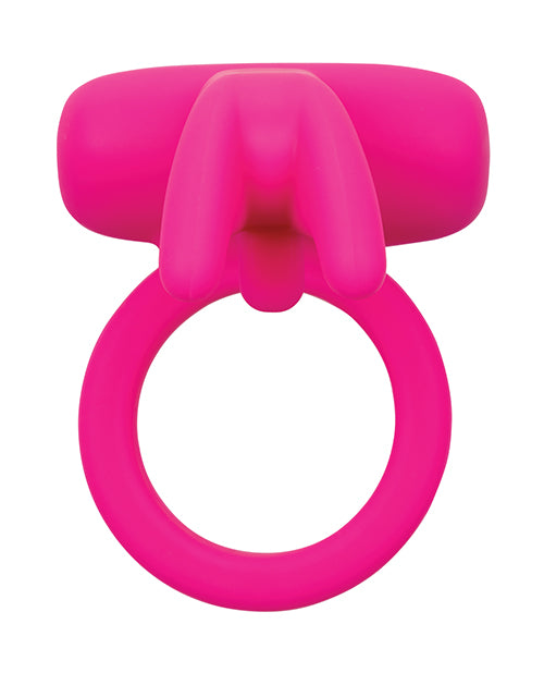 CalExotics Silicone Rechargeable Triple Clit Flicker Cock Ring - Pink