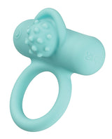 Couple`s Enhancers Silicone Rechargeable Nubby Lover`s Delight - Teal