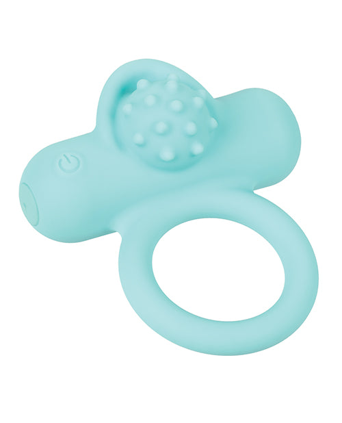 Couple`s Enhancers Silicone Rechargeable Nubby Lover`s Delight - Teal