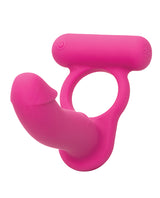 Silicone Rechargeable Double Diver Couples Ring - Pink