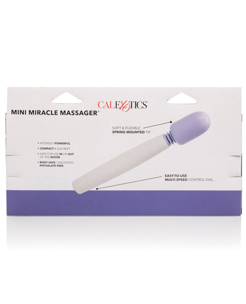 My Mini Miracle Massager Wand Waterproof 7.75in - White/Purple