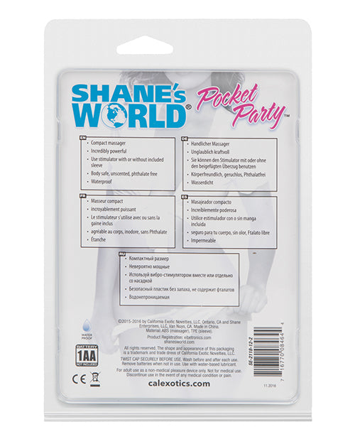 Shane`s World Pocket Party Bunny Massager - Blue