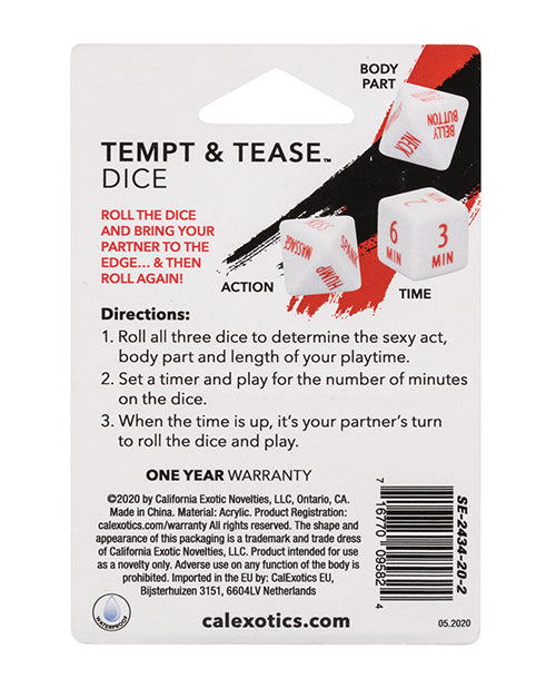 Tempt and Tease Dice