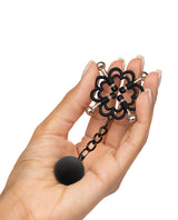 Nipple Grips Power Grip 4-Point Weighted Nipple Press Clamps - Black/Silver