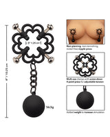 Nipple Grips Power Grip 4-Point Weighted Nipple Press Clamps - Black/Silver