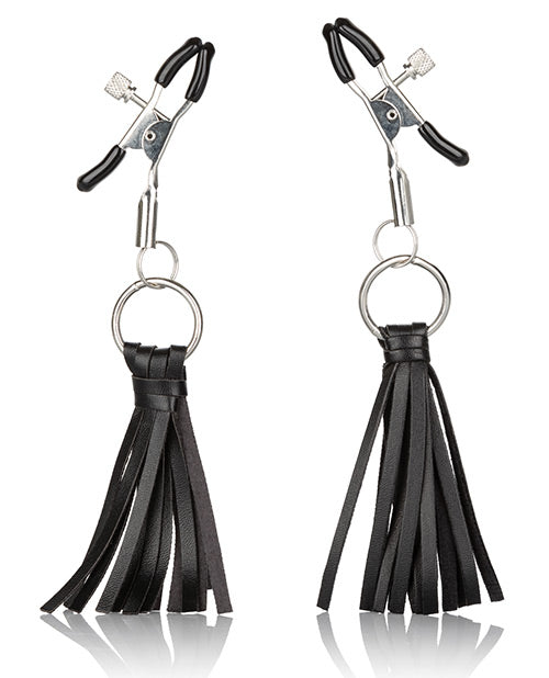 Nipple Play Playful Tassels Nipple Clamps - Black