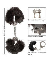 Ultra Fluffy Furry Cuffs - Black