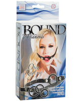 Bound by Diamonds Open Ring Gag - Black