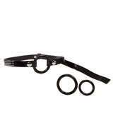 Bound By Diamonds Open Ring Gag - Black