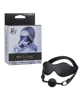 Nocturnal Collection Eye Mask & Breathable Ball Gag