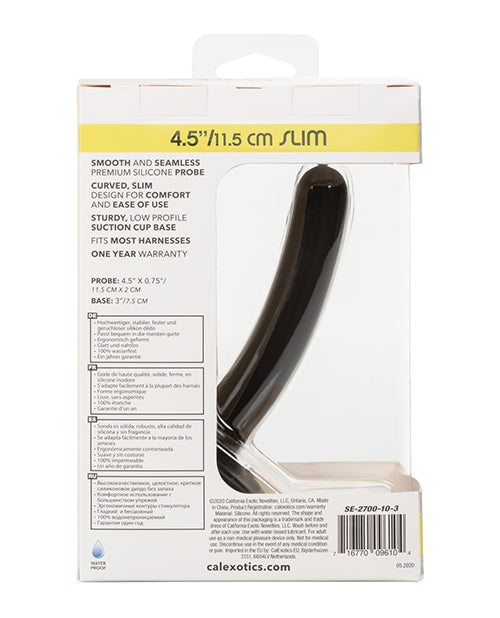 Boundless Silicone Slim Probe 4.5in - Black