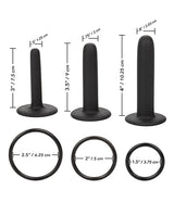 Boundless Teardrop Silicone Anal Plug - Black