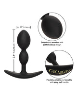 Boundless 2X Teardrop Silicone Anal Plug - Black