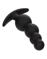 Boundless Beaded Silicone Anal Plug - Black