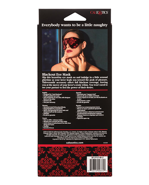 Scandal Blackout Eye Mask - Black/Red