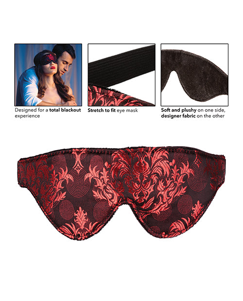 Scandal Blackout Eye Mask - Black/Red