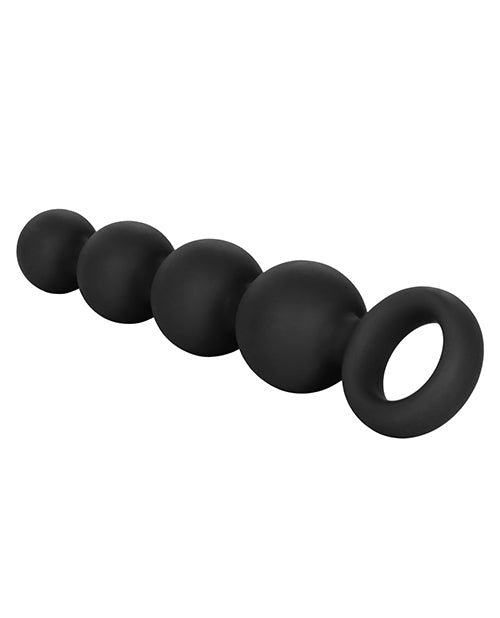 Silicone Booty Anal Beads - Black