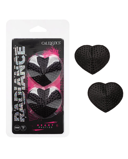 Radiance Heart Pasties Black O/S