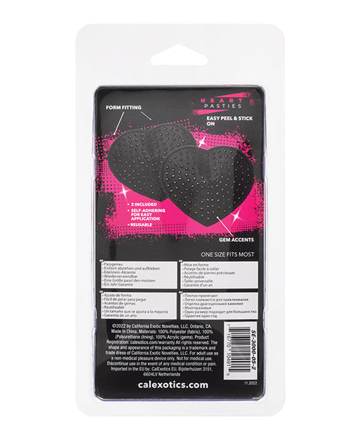 Radiance Heart Pasties - Black