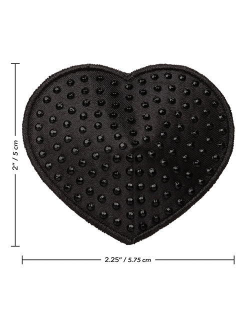 Radiance Heart Pasties - Black