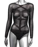 Radiance Long Sleeve Body Suit - Black