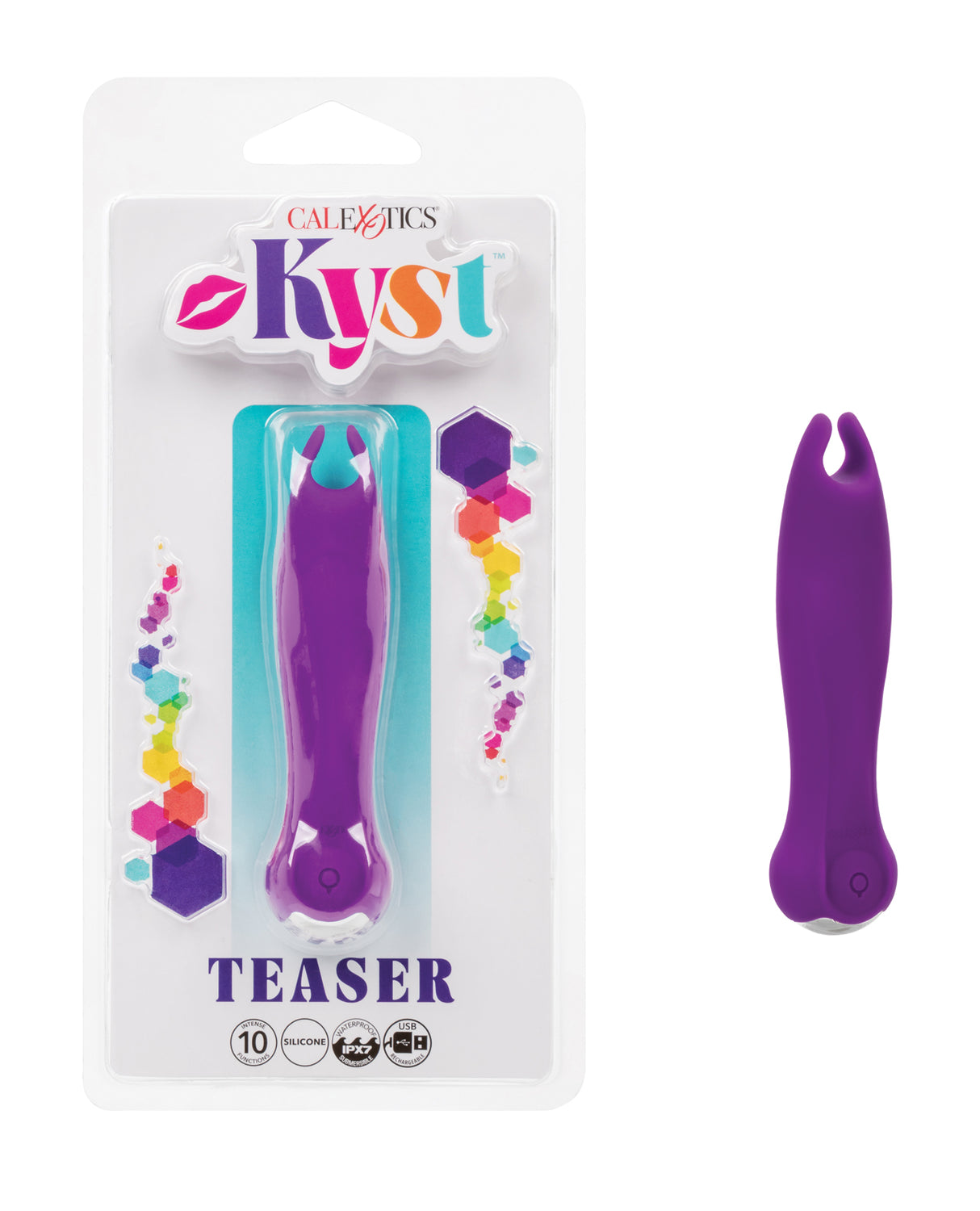 Kyst Teaser Stimulator w/Flickering Ticklers - Purple