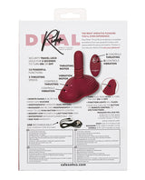 Dual Rider Rechargeable Silicone Thrust and Grind Vibrator with Remote Control - Red