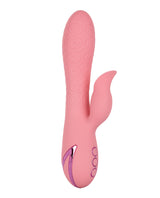 California Dreaming Pasadena Player Rechargeable Rotating Silicone Rabbit Vibrator - Pink