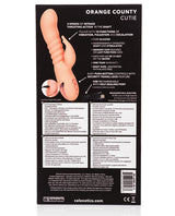 California Dreaming Orange County Cutie Rechargeable Silicone Vibrator - Orange