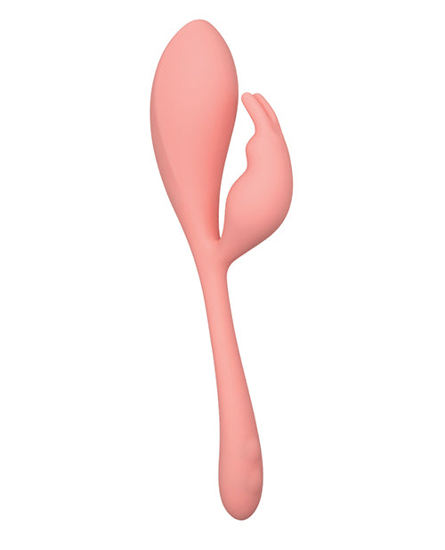 Elle Liquid Silicone Bunny Rechargeable Vibrator - Orange