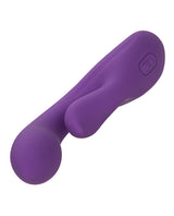 Stella Liquid Silicone Dual Pleaser Rechargeable Vibrator - Purple