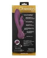 Obsession Desire Rechargeable Silicone Rabbit Vibrator - Purple