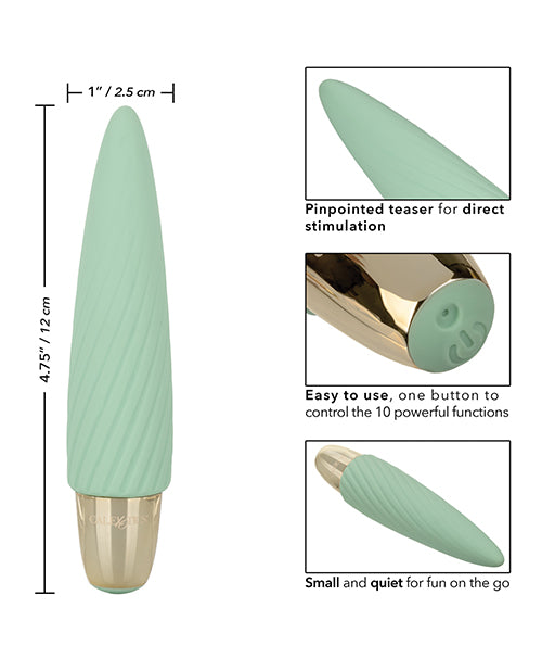 Slay #SatisfyMe Rechargeable Silicone Bullet Vibrator - Green