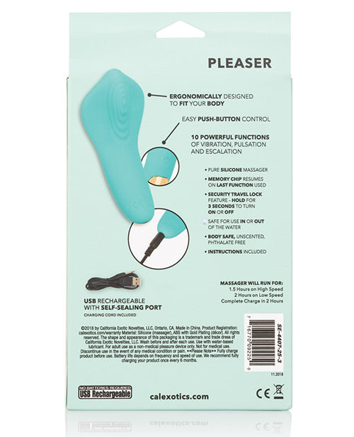 Slay Pleaser Silicone rechargeable Massager - Green