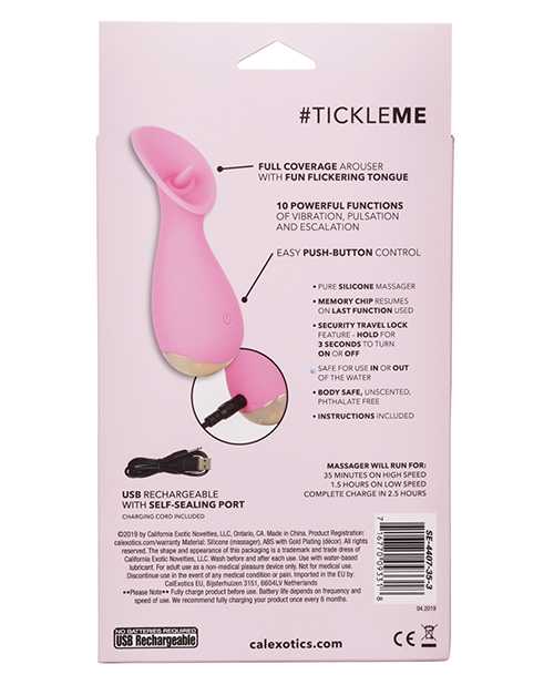 Slay #TickleMe Rechargeable Silicone Petite Vibrator - Pink