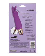 Slay #BuzzMe Rechargeable Silicone Rabbit Ears Bullet - Purple